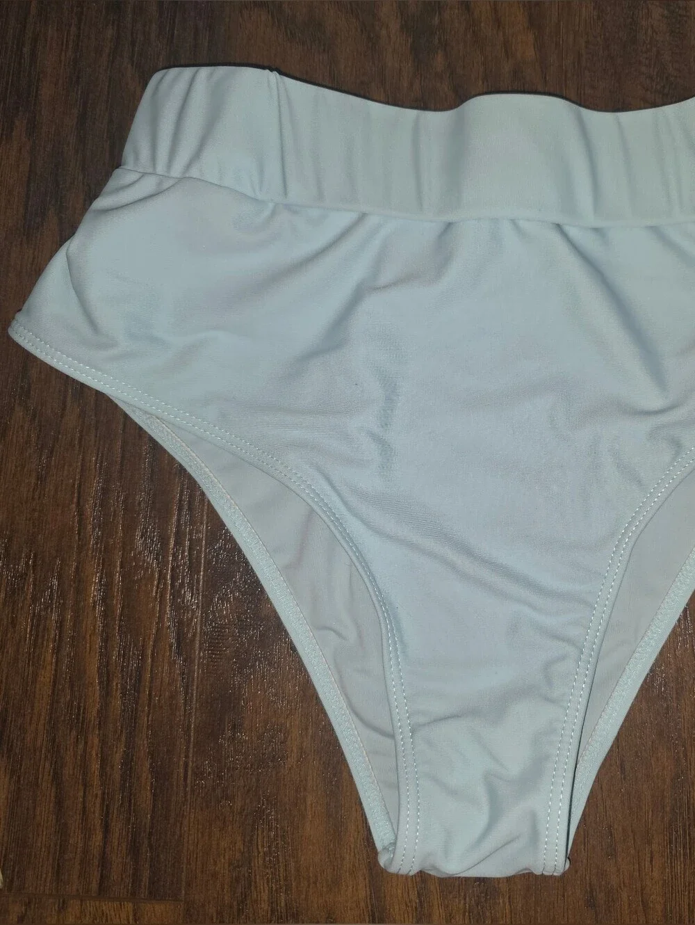 Women’s Blue Two-Piece High-Waist Swim Set
